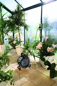 Lämpöpuhallin Bio Green Palma Twin termostaatilla