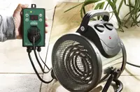 Lämpöpuhallin Bio Green Palma Twin termostaatilla