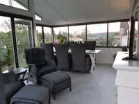 Lasiterassi Funkkissatulakatto