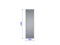 Sivulasi Gothic 83 cm muuri