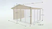 Lasiterassi Satulakatto Basic