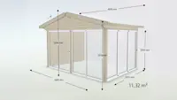 Lasiterassi Satulakatto Basic