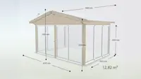 Lasiterassi Satulakatto Basic Lasi