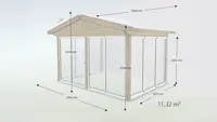 Lasiterassi Satulakatto Basic Lasi