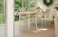 Chamomile suorakulmainen ruokapöytä